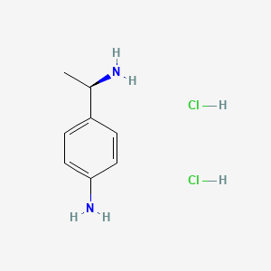 molecular formula C8H14Cl2N2 B1437250 (R)-4-(1-氨基乙基)苯胺二盐酸盐 CAS No. 65645-32-1