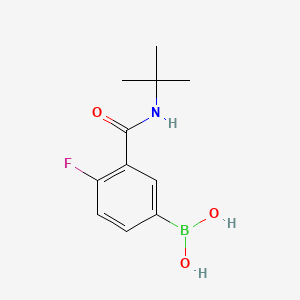 B1437254 (3-(tert-Butylcarbamoyl)-4-fluorophenyl)boronic acid CAS No. 874219-26-8