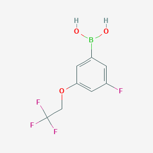 B1437256 (3-Fluoro-5-(2,2,2-trifluoroethoxy)phenyl)boronic acid CAS No. 850589-55-8