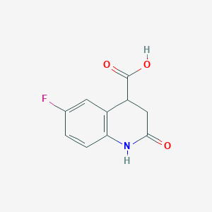 B1437258 6-Fluoro-2-oxo-1,2,3,4-tetrahydroquinoline-4-carboxylic acid CAS No. 869722-33-8