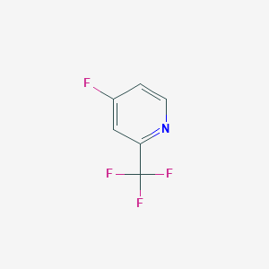molecular formula C6H3F4N B1437265 4-氟-2-(三氟甲基)吡啶 CAS No. 850246-04-7