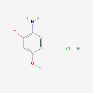 molecular formula C7H9ClFNO B1437268 2-氟-4-甲氧基苯胺盐酸盐 CAS No. 874959-93-0