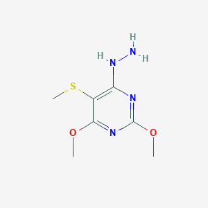 4-Hydrazinyl-2,6-dimethoxy-5-(methylsulfanyl)pyrimidine