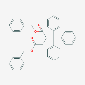 Dibenzyl 2-(triphenylmethyl)butanedioate