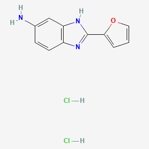 molecular formula C11H11Cl2N3O B1437278 2-(呋喃-2-基)-1H-1,3-苯并二唑-5-胺二盐酸盐 CAS No. 471270-88-9