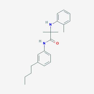 N-(3-Butylphenyl)-2-methyl-N~2~-(2-methylphenyl)alaninamide