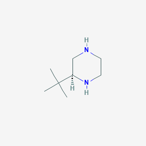 molecular formula C8H18N2 B1437280 (2S)-2-叔丁基哌嗪 CAS No. 502482-37-3