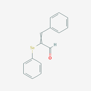 molecular formula C15H12OSe B14372839 3-Phenyl-2-(phenylselanyl)prop-2-enal CAS No. 91890-51-6