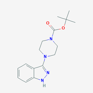 molecular formula C16H22N4O2 B1437293 Tert-butyl 4-(1H-indazol-3-YL)piperazine-1-carboxylate CAS No. 947498-81-9