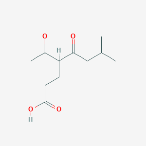 molecular formula C11H18O4 B14372949 4-Acetyl-7-methyl-5-oxooctanoic acid CAS No. 90208-47-2