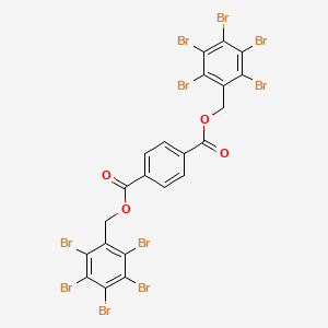 molecular formula C22H8Br10O4 B14372988 Bis[(pentabromophenyl)methyl] benzene-1,4-dicarboxylate CAS No. 90075-91-5