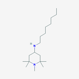 molecular formula C18H38N2 B14373003 1,2,2,6,6-Pentamethyl-N-octylpiperidin-4-amine CAS No. 90075-87-9