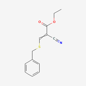 Ethyl 3-(benzylsulfanyl)-2-cyanoprop-2-enoate