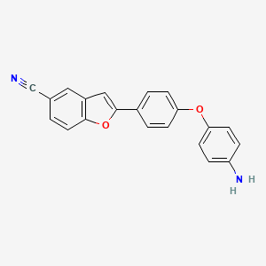 2-[4-(4-Aminophenoxy)phenyl]-1-benzofuran-5-carbonitrile