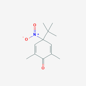 molecular formula C12H17NO3 B14373054 4-Tert-butyl-2,6-dimethyl-4-nitrocyclohexa-2,5-dien-1-one CAS No. 91734-86-0