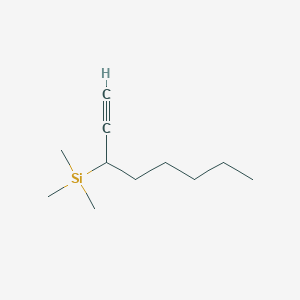 Trimethyl(oct-1-YN-3-YL)silane