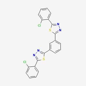 1,3,4-Thiadiazole, 2,2'-(1,3-phenylene)bis[5-(2-chlorophenyl)-