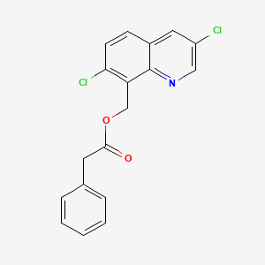 (3,7-Dichloroquinolin-8-yl)methyl phenylacetate