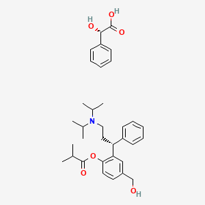 molecular formula C34H45NO6 B1437313 非索特罗定（L-扁桃酸盐） CAS No. 1206695-46-6