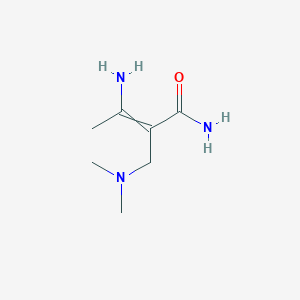 3-Amino-2-[(dimethylamino)methyl]but-2-enamide