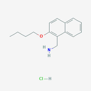 B1437315 [(2-Butoxy-1-naphthyl)methyl]amine hydrochloride CAS No. 1201633-62-6