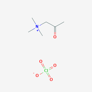 molecular formula C6H14ClNO5 B14373165 1-Propanaminium, N,N,N-trimethyl-2-oxo-, perchlorate CAS No. 90256-83-0