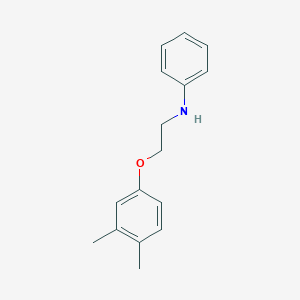 B1437318 N-[2-(3,4-Dimethylphenoxy)ethyl]aniline CAS No. 1040684-51-2