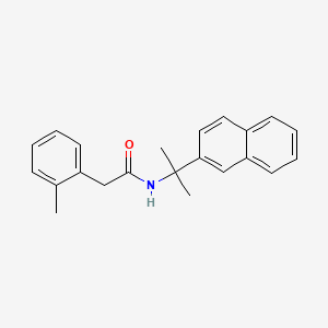 molecular formula C22H23NO B14373189 2-(2-Methylphenyl)-N-[2-(naphthalen-2-yl)propan-2-yl]acetamide CAS No. 90299-10-8