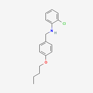 B1437321 N-(4-Butoxybenzyl)-2-chloroaniline CAS No. 1040689-41-5