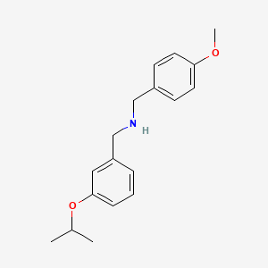 B1437323 N-(3-Isopropoxybenzyl)(4-methoxyphenyl)methanamine CAS No. 1040686-65-4