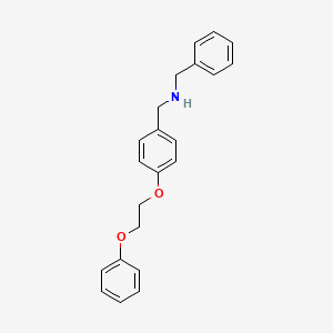 B1437325 N-Benzyl[4-(2-phenoxyethoxy)phenyl]methanamine CAS No. 1040689-31-3