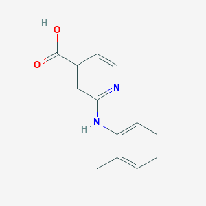 molecular formula C13H12N2O2 B1437338 2-(2-甲苯胺基)异烟酸 CAS No. 1019324-25-4