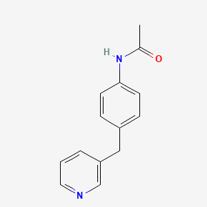 B14373403 N-{4-[(Pyridin-3-yl)methyl]phenyl}acetamide CAS No. 89634-60-6