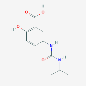 molecular formula C11H14N2O4 B1437348 2-Hydroxy-5-{[(propan-2-yl)carbamoyl]amino}benzoic acid CAS No. 1038255-06-9