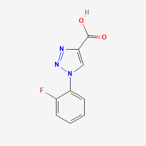 molecular formula C9H6FN3O2 B1437350 1-(2-fluorophenyl)-1H-1,2,3-triazole-4-carboxylic acid CAS No. 1038240-94-6