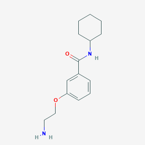 molecular formula C15H22N2O2 B1437352 3-(2-aminoethoxy)-N-cyclohexylbenzamide CAS No. 1018562-49-6