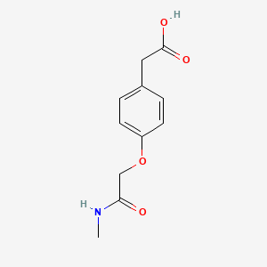 molecular formula C11H13NO4 B1437358 2-{4-[(Methylcarbamoyl)methoxy]phenyl}acetic acid CAS No. 1019369-12-0