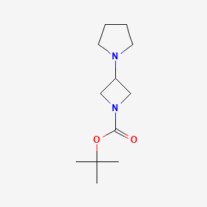 B1437375 Tert-butyl 3-(pyrrolidin-1-yl)azetidine-1-carboxylate CAS No. 1019008-21-9