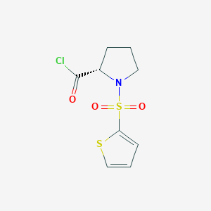 B1437380 (2S)-1-Thiophen-2-ylsulfonylpyrrolidine-2-carbonyl chloride CAS No. 941867-54-5