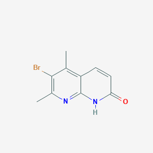 molecular formula C10H9BrN2O B1437381 6-溴-5,7-二甲基-1,8-萘啶-2-醇 CAS No. 1021089-01-9