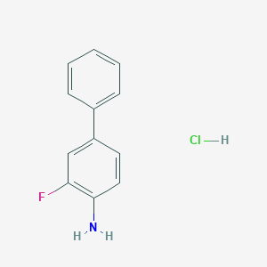 molecular formula C12H11ClFN B1437407 3-Fluoro-1,1'-biphenyl-4-amine hydrochloride CAS No. 1171915-79-9
