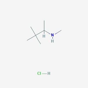molecular formula C7H18ClN B1437408 N,3,3-Trimethyl-2-butanamine hydrochloride CAS No. 89979-68-0