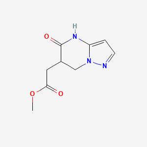 molecular formula C9H11N3O3 B1437423 甲基(5-氧代-4,5,6,7-四氢吡唑并[1,5-a]嘧啶-6-基)乙酸酯 CAS No. 1049118-96-8