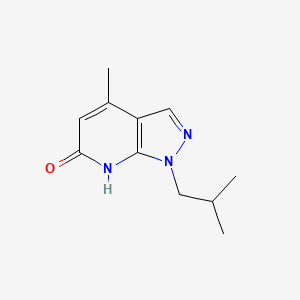 molecular formula C11H15N3O B1437430 1-isobutyl-4-methyl-1H-pyrazolo[3,4-b]pyridin-6-ol CAS No. 929975-53-1