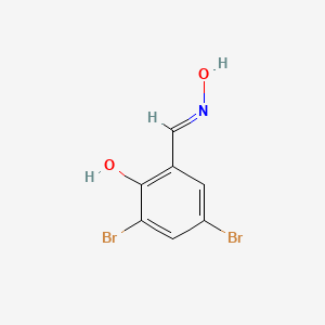 molecular formula C7H5Br2NO2 B1437439 3,5-二溴-2-羟基苯甲醛肟 CAS No. 21386-43-6