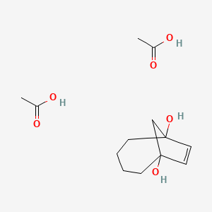 B14374597 Acetic acid;bicyclo[4.2.1]non-7-ene-1,6-diol CAS No. 89398-43-6