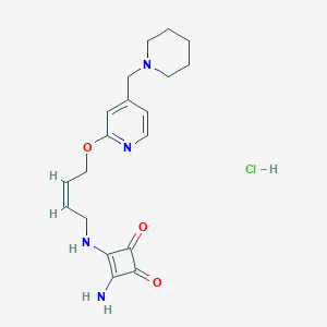 molecular formula C19H25ClN4O3 B143746 Pibutidine hydrochloride CAS No. 126463-66-9