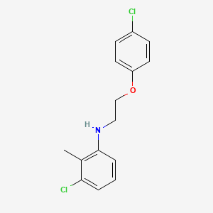 B1437472 3-Chloro-N-[2-(4-chlorophenoxy)ethyl]-2-methylaniline CAS No. 356537-28-5