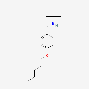 molecular formula C16H27NO B1437473 2-甲基-N-[4-(戊氧基)苄基]-2-丙胺 CAS No. 1039981-48-0