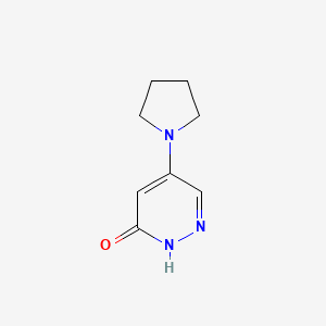 molecular formula C8H11N3O B1437484 5-(1-Pyrrolidinyl)-3(2H)-pyridazinone CAS No. 1015846-81-7